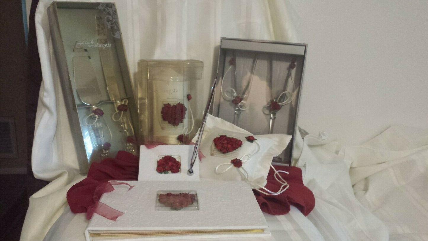 8 pc. Red Rose - Flower of Love Collection.WS