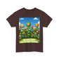 Plants Lovers Tee - Smiling Flowers 'Plants are My Happy Place'