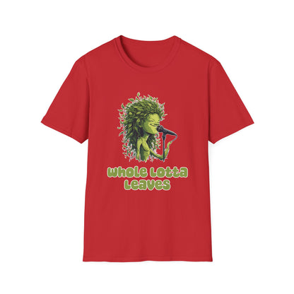 T-Shirt for Plant Lover Tee Led Zeppelin Inspired Singing Sapling Whole Lotta Love Leaves Nature Graphic Shirt Music Fan Gift