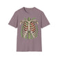 T-Shirt for Plant Lover Shirt Nature Lover Gift Cute Graphic Tee Plant Heart Skeleton Shirt Ribcage