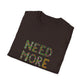 Need More Plants T-Shirt for Plant Lover Gift Gardening Tee Eco-Friendly Apparel Nature Lover Outfit Botanical Fashion