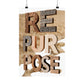 Repurpose, Matte Vertical Posters, Rustic Home Decor, Wall Art, Eco-Friendly Gift, Sustainable Living, Inspirational Decor