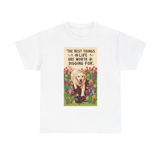 Garden Lover, Dog Lover Tee, Unisex Cotton Shirt, Pet Parent Gift, Gift for Dog Enthusiasts, Cute Canine T-Shirt, Nature Tee