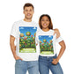 Plants Lovers Tee - Smiling Flowers 'Plants are My Happy Place'