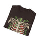 T-Shirt for Plant Lover Shirt Nature Lover Gift Cute Graphic Tee Plant Heart Skeleton Shirt Ribcage