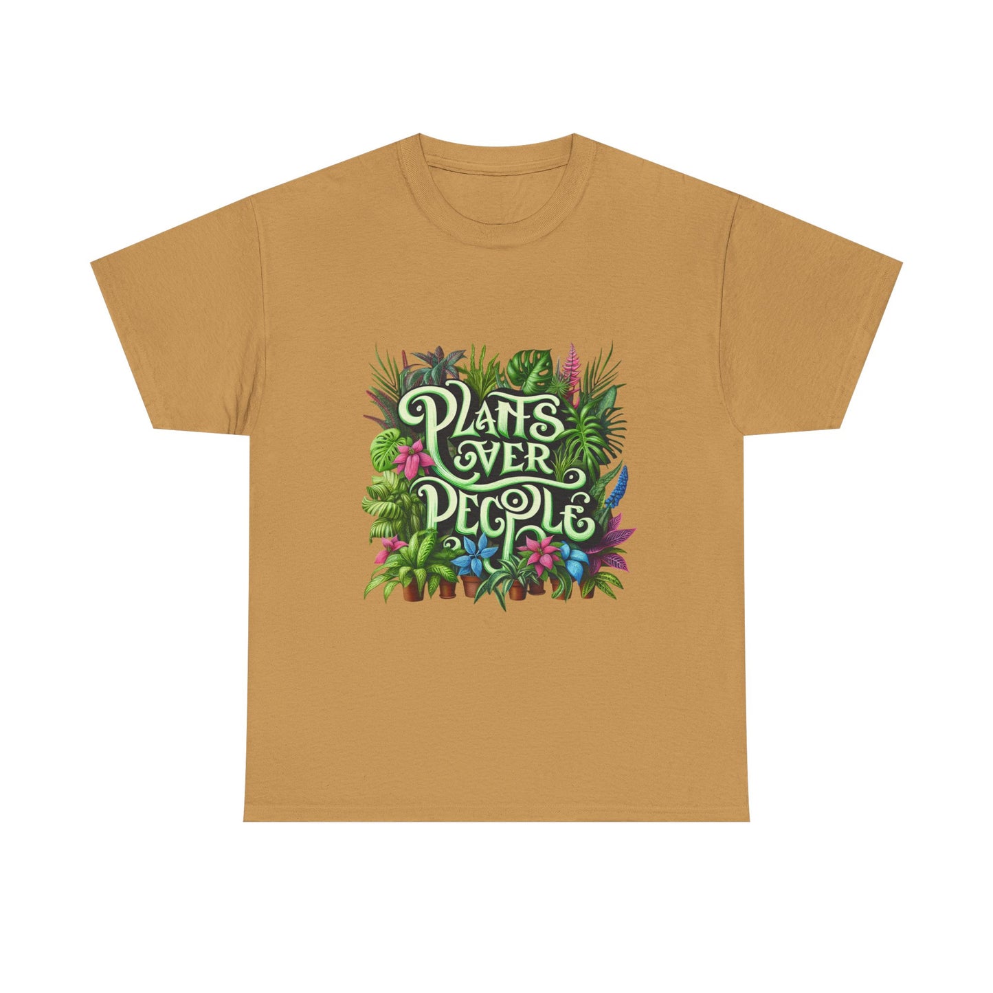 Tropical Plants Unisex Tee - 'Plants Over People'