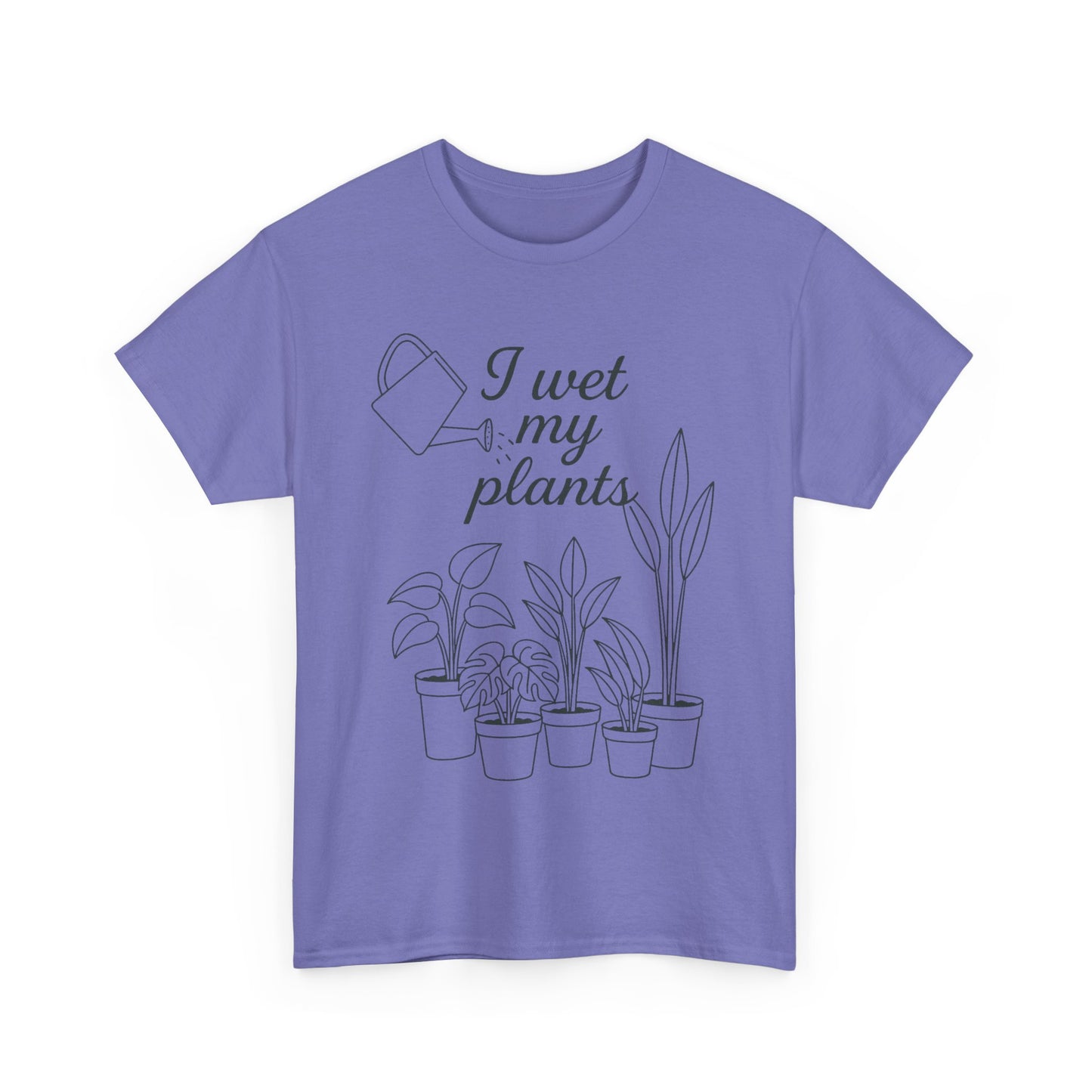 I Wet My Plants Unisex Heavy Cotton Tee - Perfect for Plant Lovers