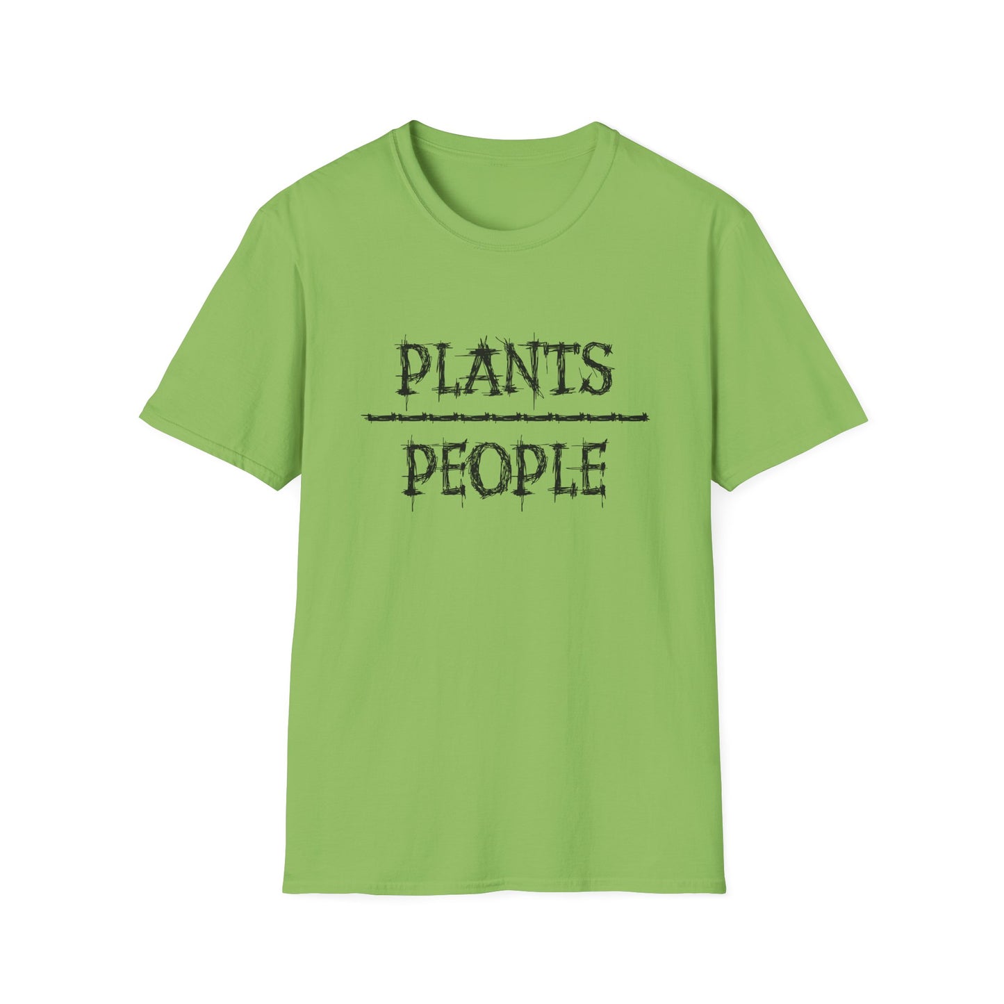 Plants over People Unisex Soft style T-Shirt, Plant Lovers Shirt, Botanical Tee, Nature Graphic Top, Gardening T-shirt