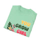 T-Shirt for Plant Lover Tropical Floral Tee Positive Affirmation Shirt Gift for Her Summer Outdoor Wear Garden Lover Shirt You Grow Girl