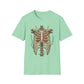 T-Shirt for Plant Lover Shirt Nature Lover Gift Cute Graphic Tee Plant Heart Skeleton Shirt Ribcage
