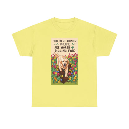 Garden Lover, Dog Lover Tee, Unisex Cotton Shirt, Pet Parent Gift, Gift for Dog Enthusiasts, Cute Canine T-Shirt, Nature Tee