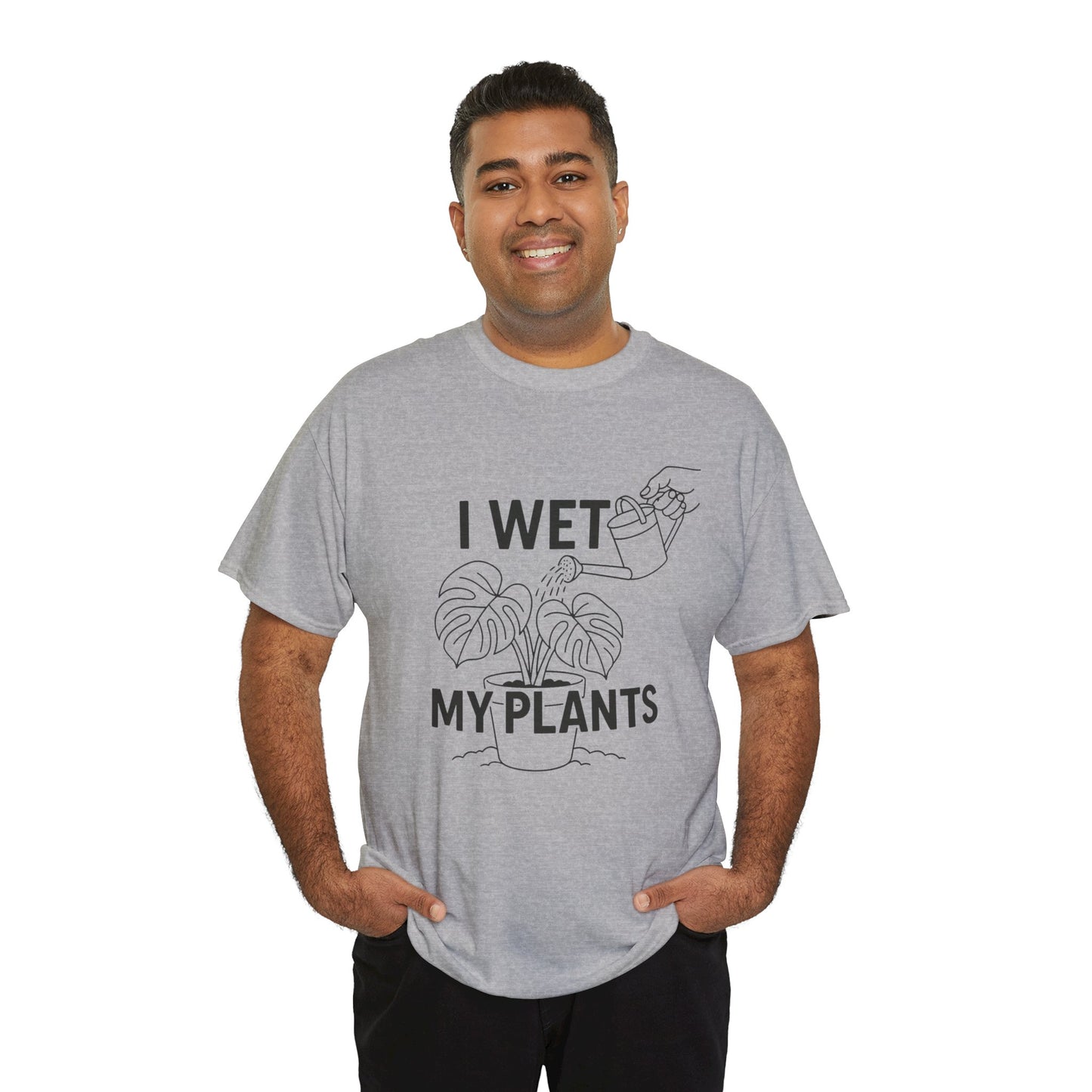 I Wet My Plants Shirt, Funny Plant Lover Tee, Gardening Gift, Unisex Cotton T-Shirt, Plant Parent Apparel, Houseplant Humor Tee