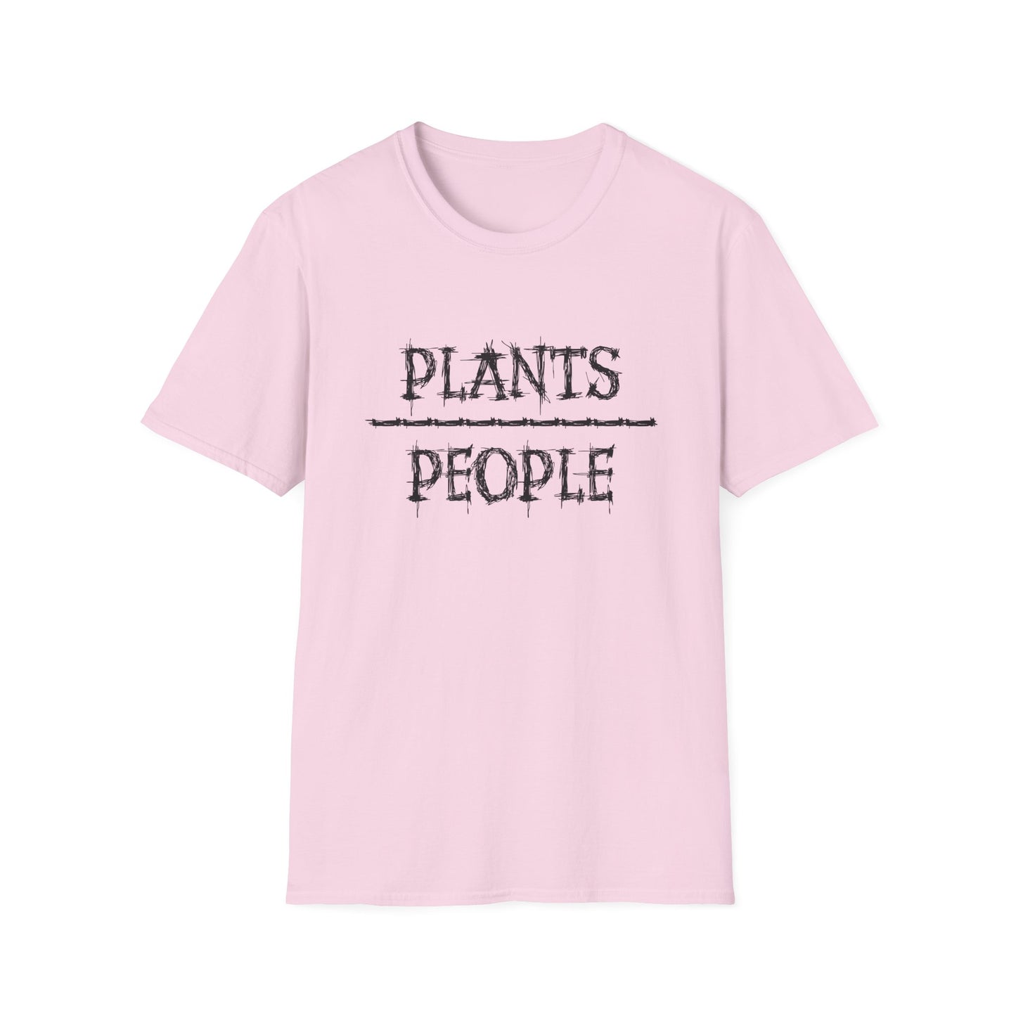 Plants over People Unisex Soft style T-Shirt, Plant Lovers Shirt, Botanical Tee, Nature Graphic Top, Gardening T-shirt