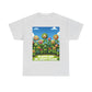 Plants Lovers Tee - Smiling Flowers 'Plants are My Happy Place'