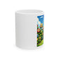 Colorful Flower Garden Ceramic Mug - 11oz & 15oz - Cheerful & Playful Design