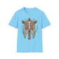 T-Shirt for Plant Lover Shirt Nature Lover Gift Cute Graphic Tee Plant Heart Skeleton Shirt Ribcage