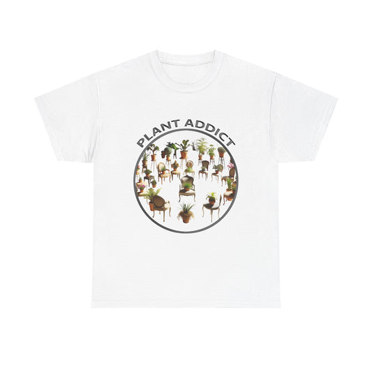 Plant Addict Unisex Heavy Cotton Tee - Perfect Gift for Plant Lovers