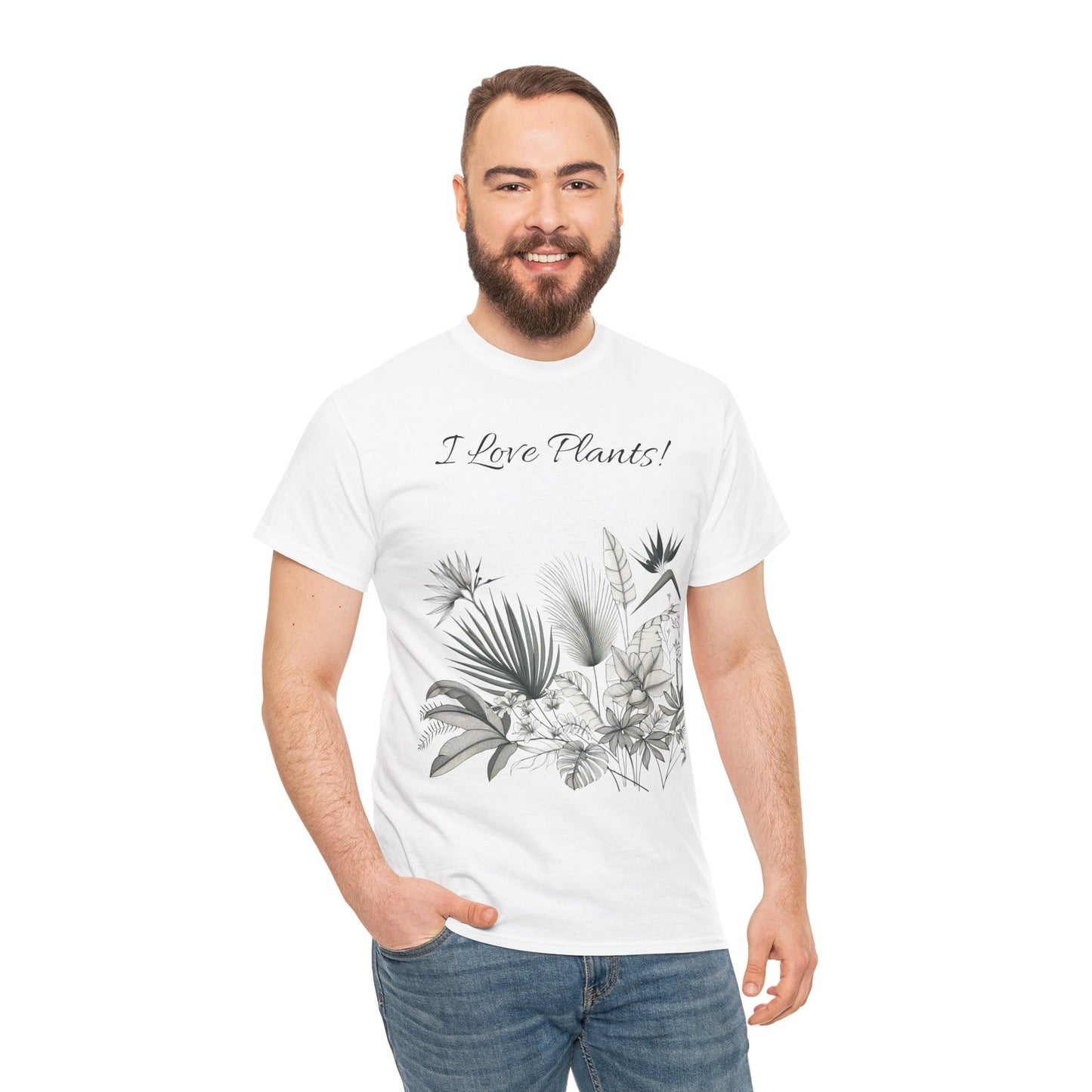 Plant Tee - I Love Plants Tropical Design