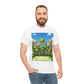 Plants Lovers Tee - Smiling Flowers 'Plants are My Happy Place'