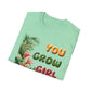 Tropical T-Shirt for Garden Lovers Tee for Plant Lover Inspirational Gift for Women Summer Style You Grow Girl