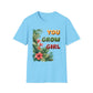 Tropical T-Shirt for Garden Lovers Tee for Plant Lover Inspirational Gift for Women Summer Style You Grow Girl