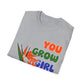 T-Shirt for Plant Lover Tropical Floral Tee Positive Affirmation Shirt Gift for Her Summer Outdoor Wear Garden Lover Shirt You Grow Girl