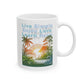 Motivational Ceramic Mug - "Live Simple, Enjoy Life" - Perfect Gift for Nature Lovers