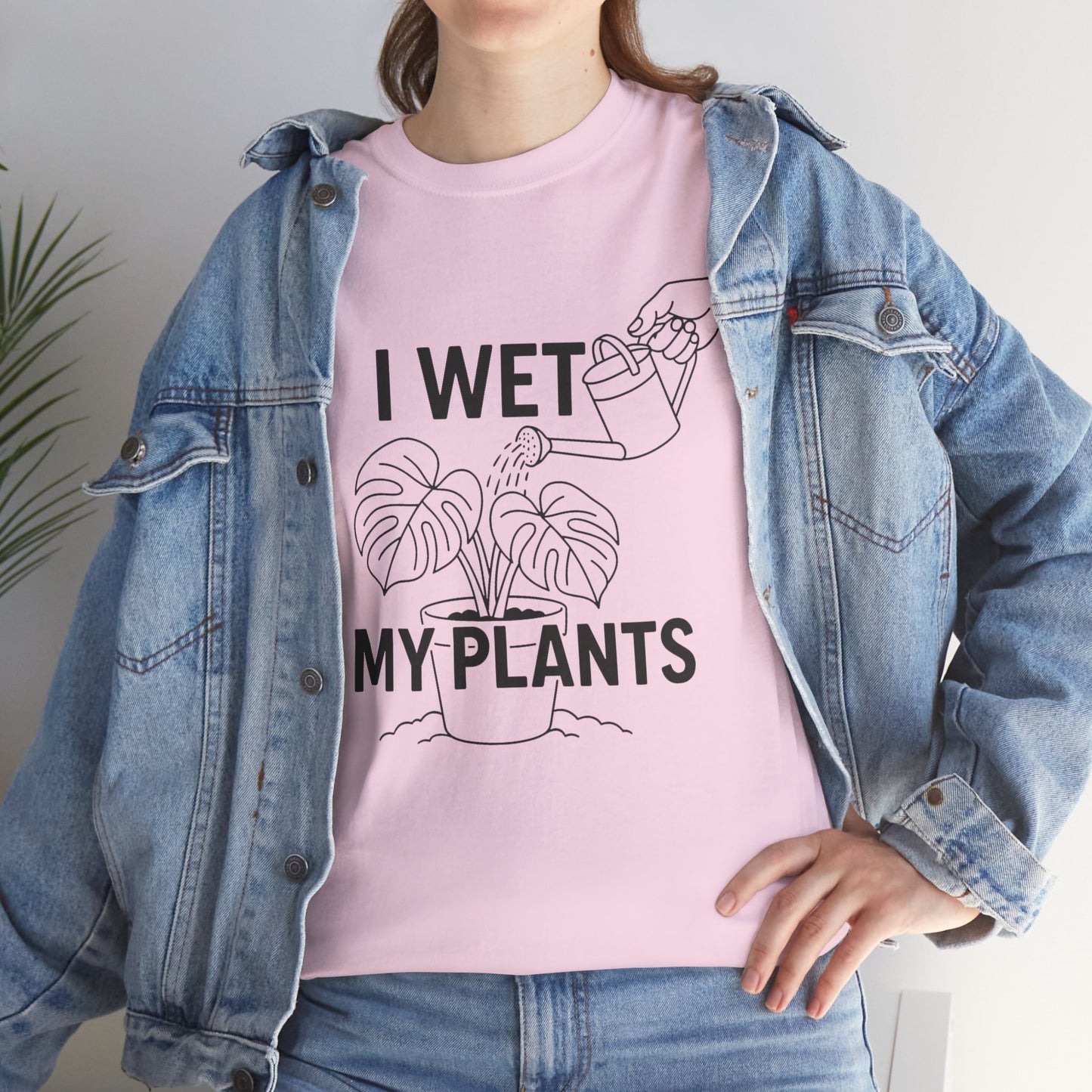 I Wet My Plants Shirt, Funny Plant Lover Tee, Gardening Gift, Unisex Cotton T-Shirt, Plant Parent Apparel, Houseplant Humor Tee