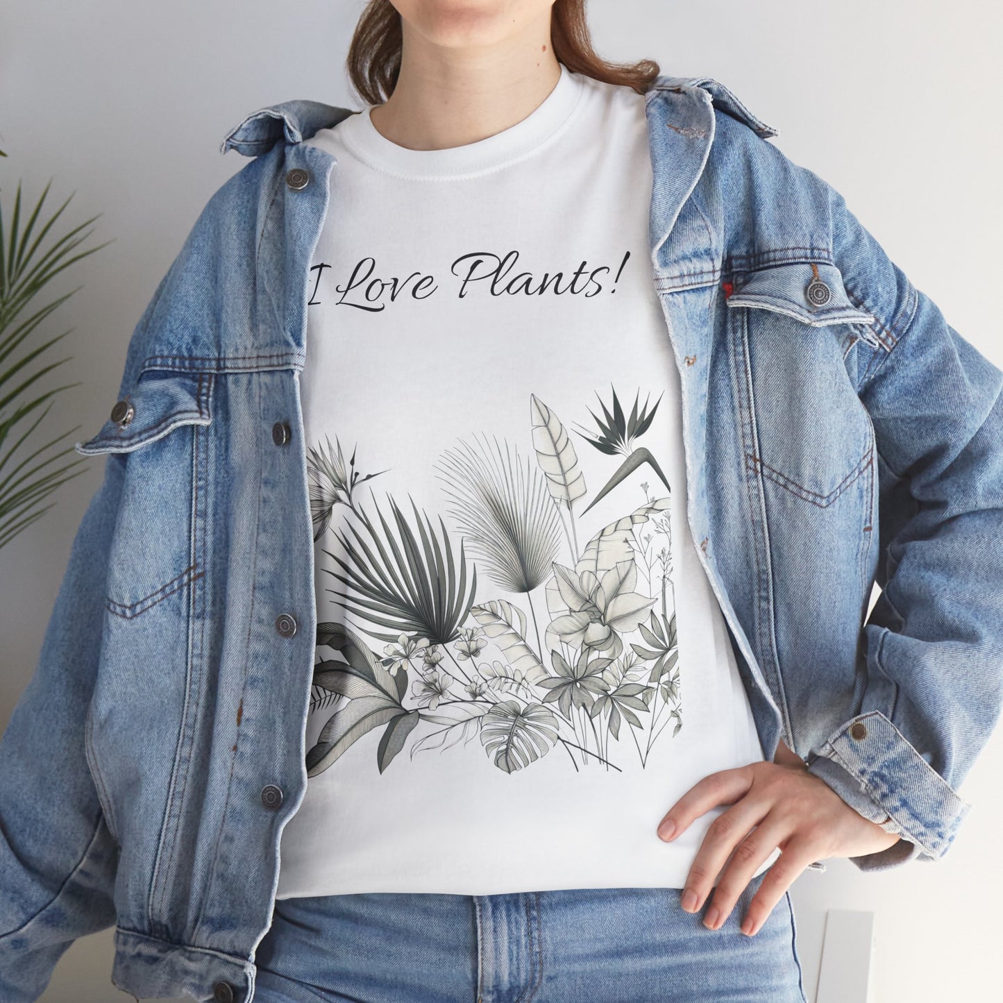 Plant Tee - I Love Plants Tropical Design