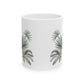 Tropical Botanical Ceramic Mug - Nature Inspired Coffee Cup