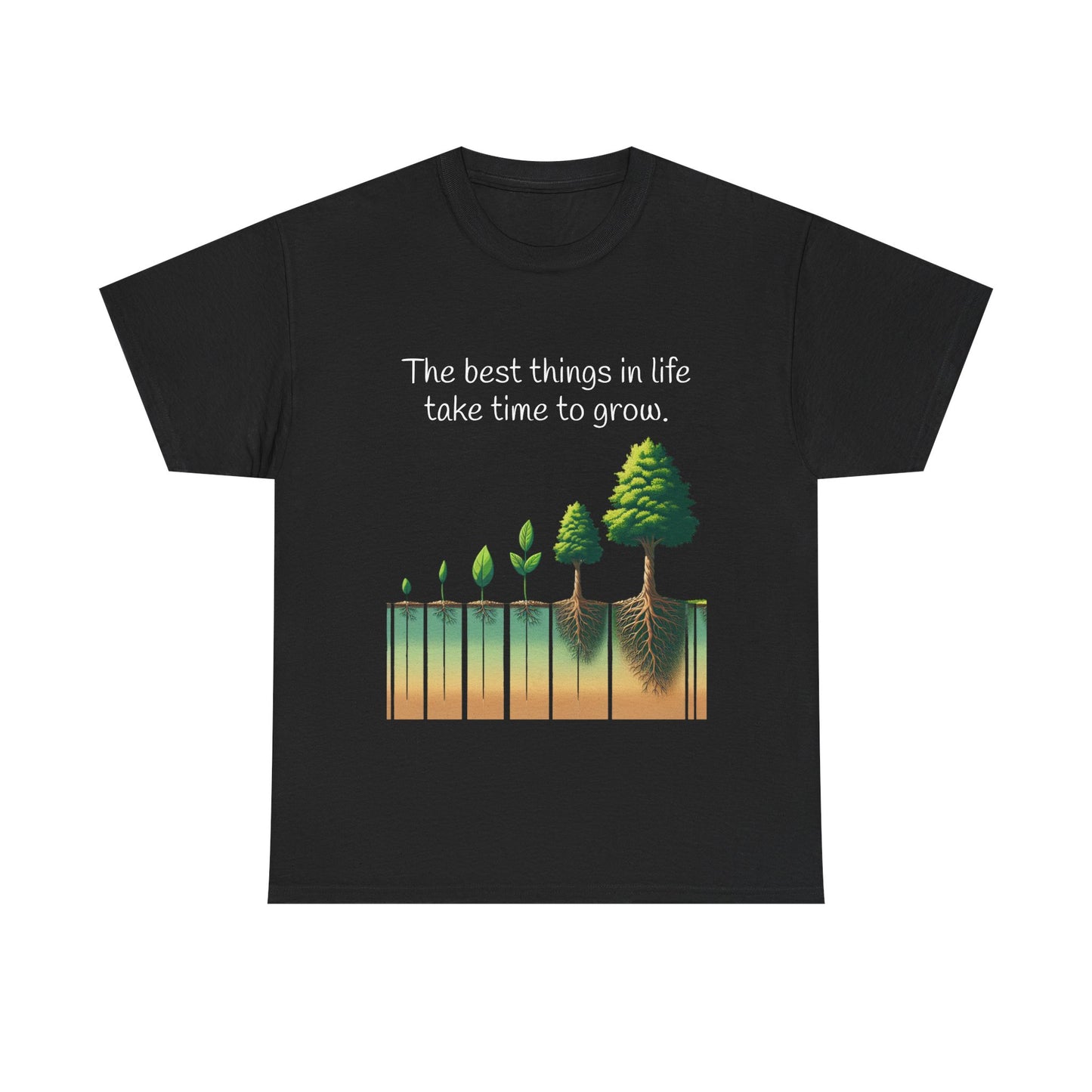 T-Shirt 'Great Things Take Time to Grow' Unisex Tee