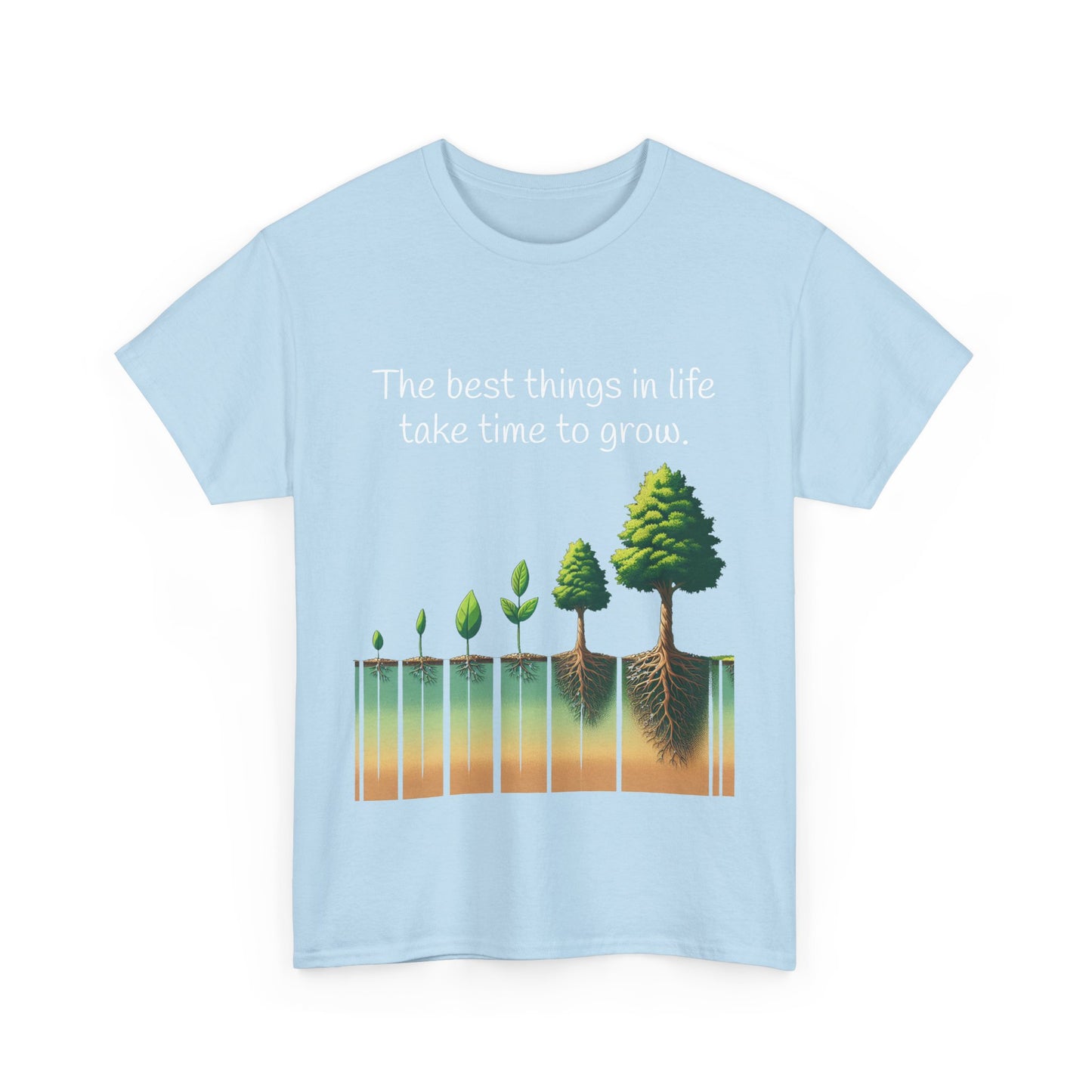 T-Shirt 'Great Things Take Time to Grow' Unisex Tee