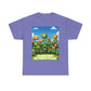 Plants Lovers Tee - Smiling Flowers 'Plants are My Happy Place'