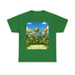 Plants Lovers Tee - Smiling Flowers 'Plants are My Happy Place'