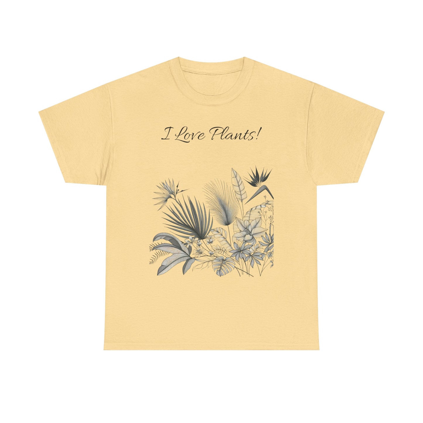 Plant Tee - I Love Plants Tropical Design