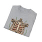 T-Shirt for Plant Lover Shirt Nature Lover Gift Cute Graphic Tee Plant Heart Skeleton Shirt Ribcage