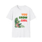 T-Shirt for Plant Lover Tropical Floral Tee Positive Affirmation Shirt Gift for Her Summer Outdoor Wear Garden Lover Shirt You Grow Girl