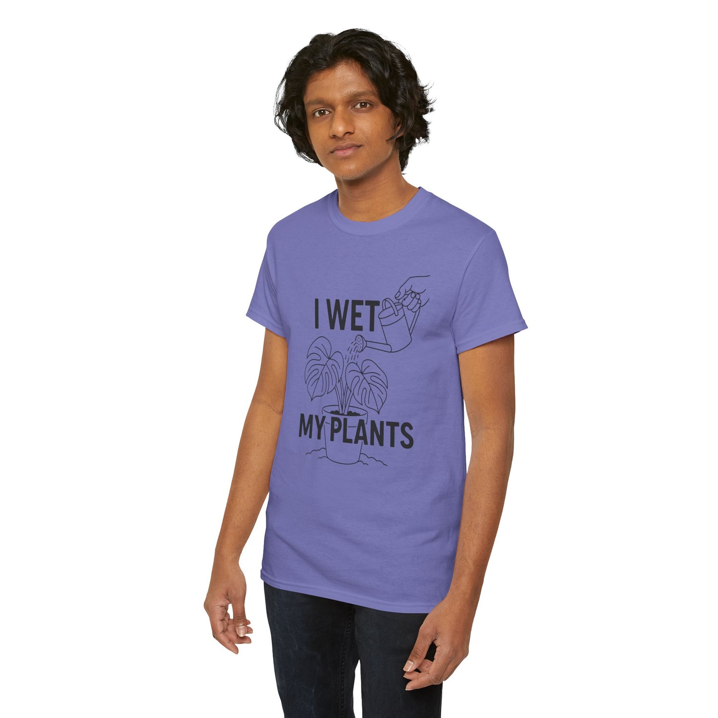 I Wet My Plants Shirt, Funny Plant Lover Tee, Gardening Gift, Unisex Cotton T-Shirt, Plant Parent Apparel, Houseplant Humor Tee