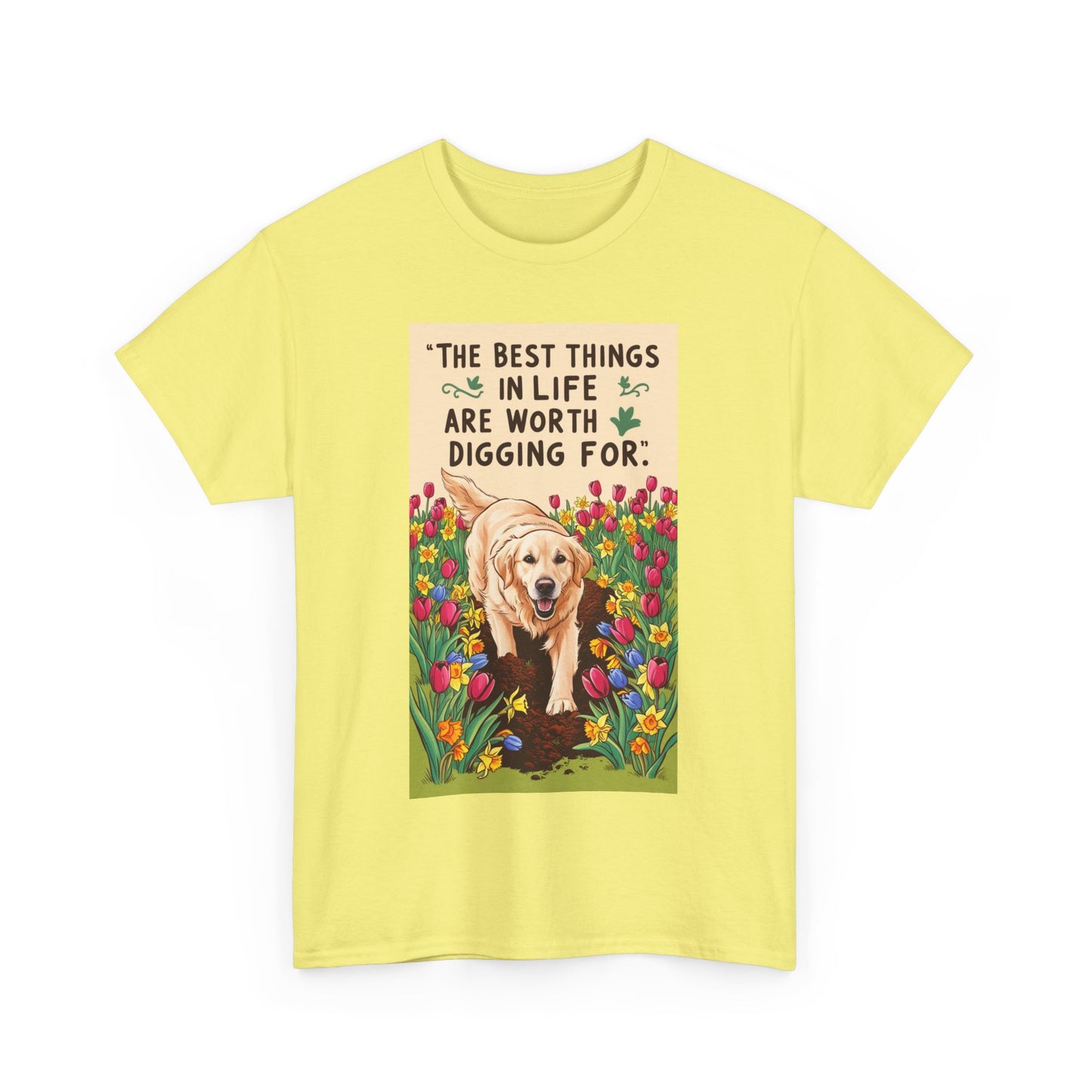Garden Lover, Dog Lover Tee, Unisex Cotton Shirt, Pet Parent Gift, Gift for Dog Enthusiasts, Cute Canine T-Shirt, Nature Tee