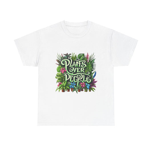 Tropical Plants Unisex Tee - 'Plants Over People'