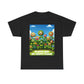 Plants Lovers Tee - Smiling Flowers 'Plants are My Happy Place'