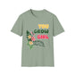 T-Shirt for Plant Lover Tropical Floral Tee Positive Affirmation Shirt Gift for Her Summer Outdoor Wear Garden Lover Shirt You Grow Girl