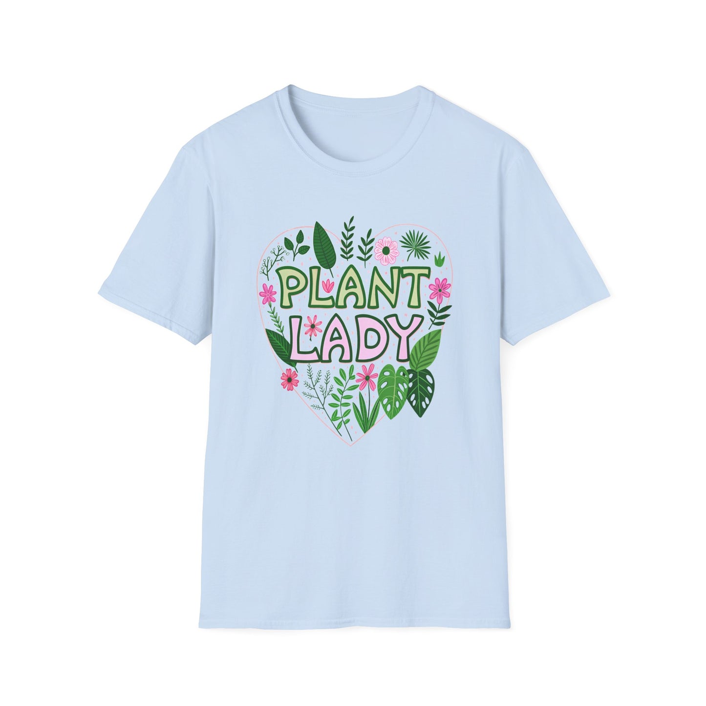 Plant Lady T-Shirt Heart Gift for Gardeners Shirt for Plant Lover Mother's Day Birthday Everyday Wear
