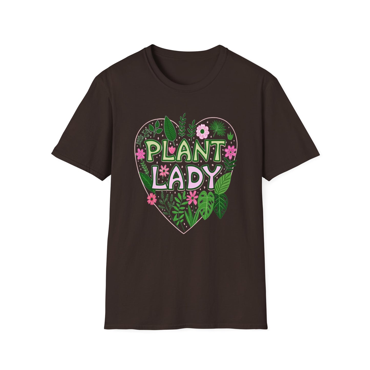 Plant Lady T-Shirt Heart Gift for Gardeners Shirt for Plant Lover Mother's Day Birthday Everyday Wear