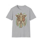 T-Shirt for Plant Lover Shirt Nature Lover Gift Cute Graphic Tee Plant Heart Skeleton Shirt Ribcage