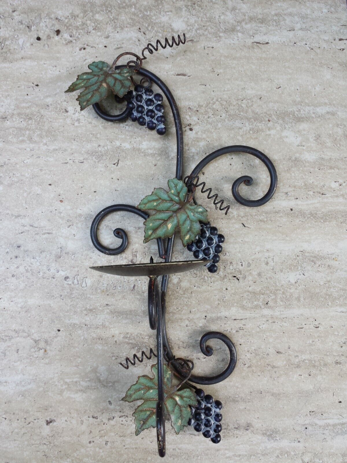 Vintage Metal Sconce Candle Holder Wall set of two gift Home Decor