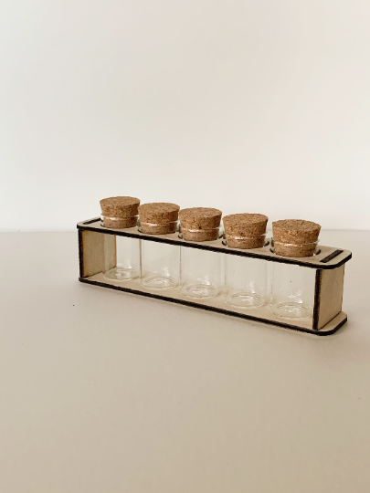 Small Wooden Propagation Station and Jars