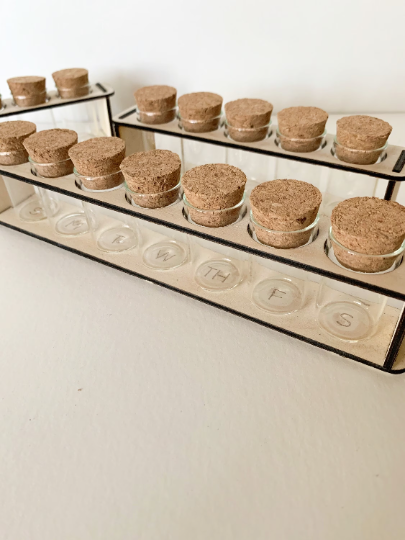 Small Wooden Propagation Station and Jars