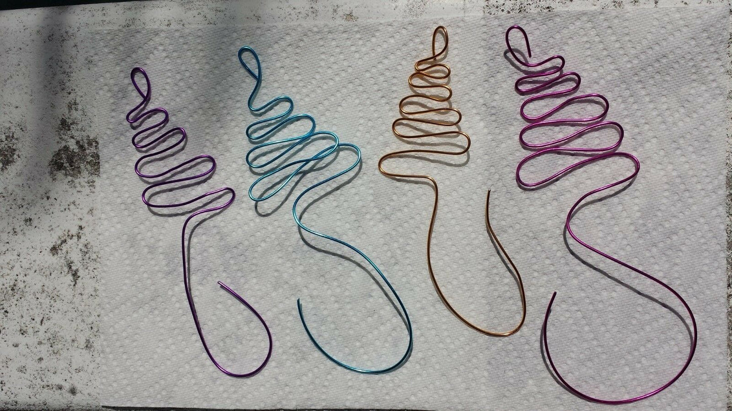 Tillandsia Air Plant wire hangers 4 piece set hand made